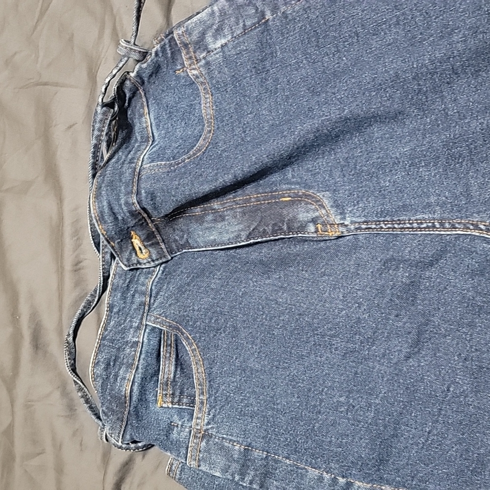 Dark blue denim jeans